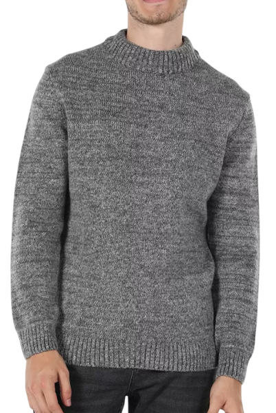 Джемпер однотонный мужской / Серый / 46 Джемпер однотонный мужской / Серый / 46