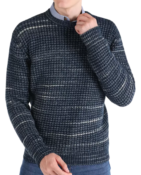 Джемпер с принтом мужской / Синий / 54 Джемпер с принтом мужской / Синий / 54