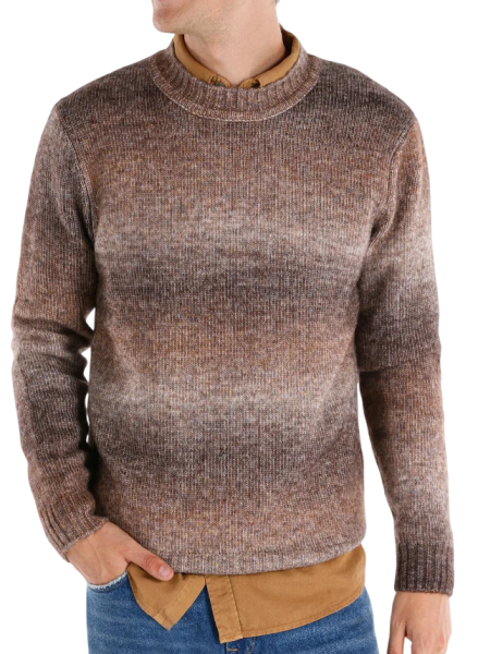 Джемпер с принтом мужской / Коричневый / 52 Джемпер с принтом мужской / Коричневый / 52