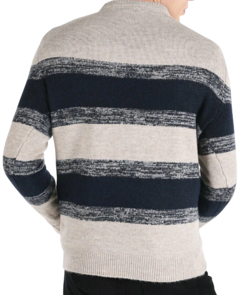 Джемпер с принтом мужской / Бежевый / 54 Джемпер с принтом мужской / Бежевый / 54