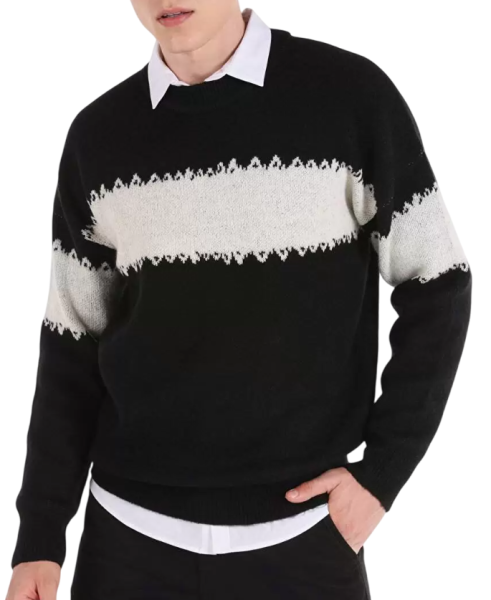 Джемпер свободного кроя мужской / Черный / 48 Джемпер свободного кроя мужской / Черный / 48