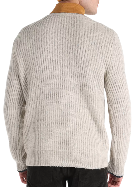 Свитер однотонный мужской / Серый / 54 Свитер однотонный мужской / Серый / 54