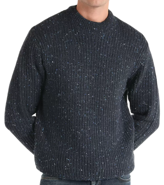 Свитер свободного кроя мужской / Синий / 54 Свитер свободного кроя мужской / Синий / 54