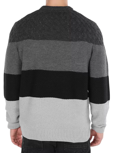 Джемпер с принтом мужской / Темно-серый / 50 Джемпер с принтом мужской / Темно-серый / 50