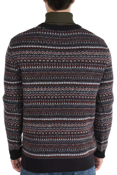 Свитер с принтом мужской / Черный / 48 Свитер с принтом мужской / Черный / 48