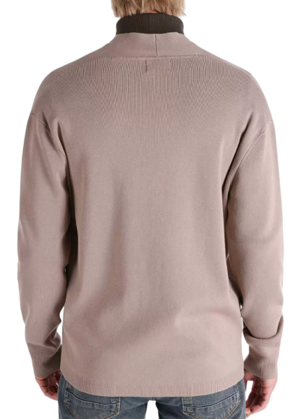 Кардиган однотонный мужской / Коричневый / 46 Кардиган однотонный мужской / Коричневый / 46