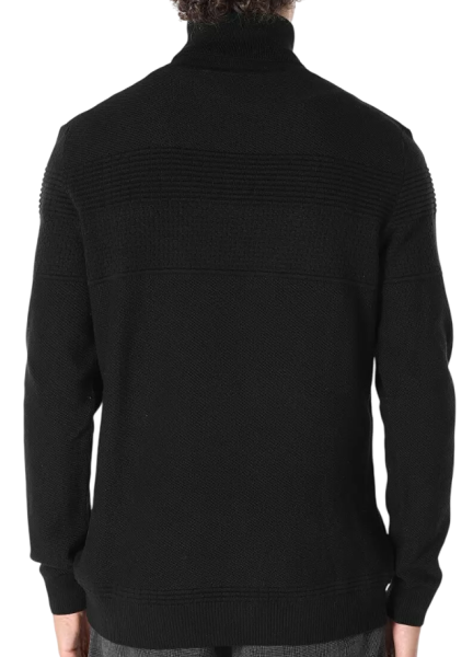 Водолазка однотонная мужская / Черный / 46 Водолазка однотонная мужская / Черный / 46