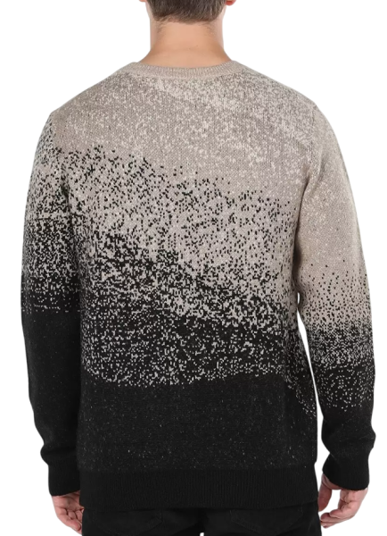 Свитер с принтом мужской / Коричневый / 46 Свитер с принтом мужской / Коричневый / 46