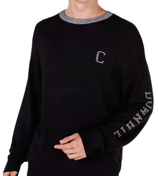 Свитер с принтом мужской / Черный / 50 Свитер с принтом мужской / Черный / 50