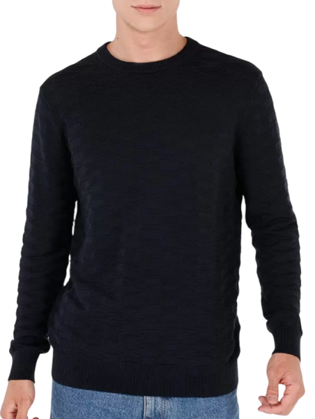 Свитер однотонный мужской / Синий / 50 Свитер однотонный мужской / Синий / 50