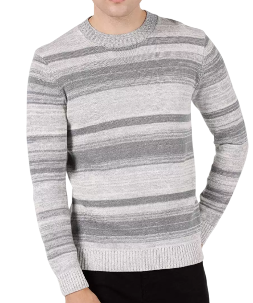 Свитер с принтом мужской / Серый / 48 Свитер с принтом мужской / Серый / 48