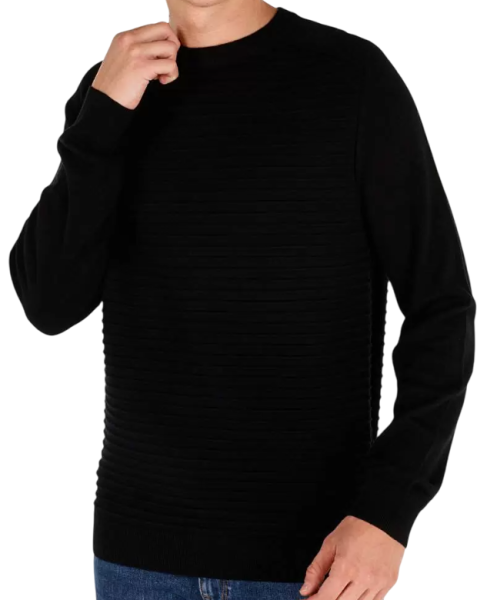 Свитер хлопковый мужской / Черный / 48 Свитер хлопковый мужской / Черный / 48