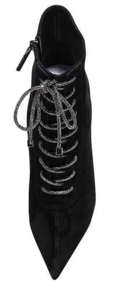 Ботильоны велюровые женские / Черный / 37