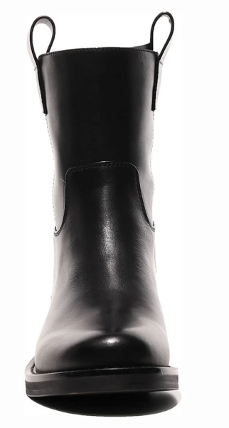 Полусапоги кожаные женские / Черный / 37