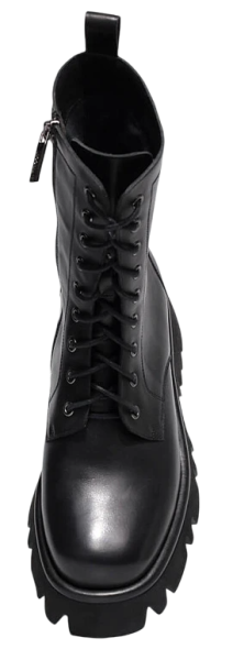 Ботинки из кожи женские / Черный / 35