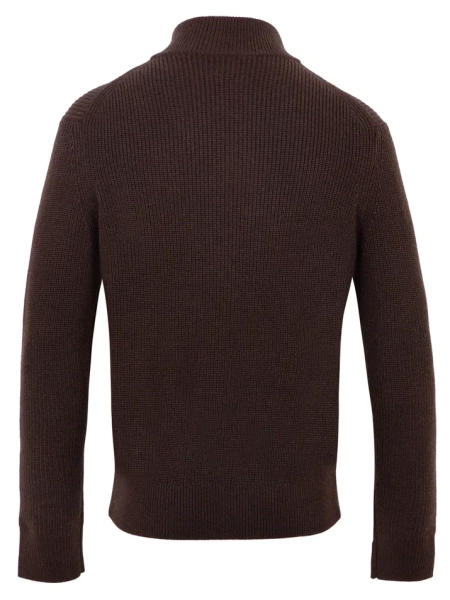 Джемпер на молнии мужской / Темно-коричневый / 54 Джемпер на молнии мужской / Темно-коричневый / 54