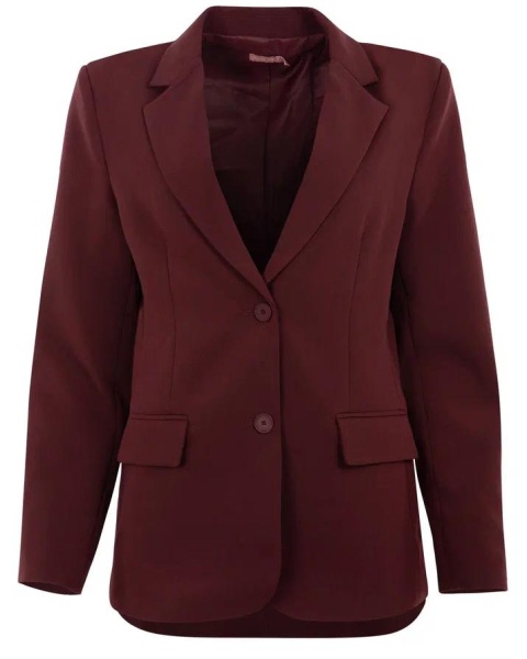Пиджак классический женский / Бордовый / 48