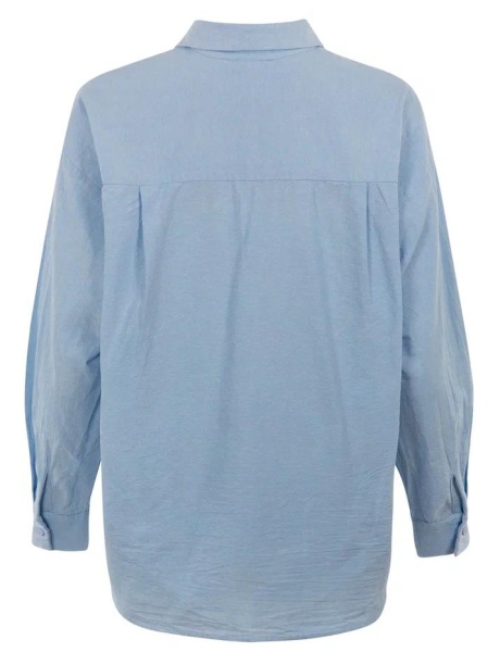 Рубашка хлопковая женская / Голубой / 50