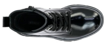 Ботинки из экокожи для девочки / Черный / 32 Ботинки из экокожи для девочки / Черный / 32