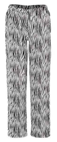 Брюки из вискозы женские / Черно-белый / 44