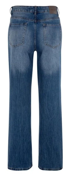 Джинсы широкого кроя женские / Синий / 44