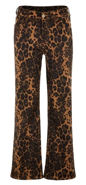 Джинсы широкого кроя женские / Коричневый / 50