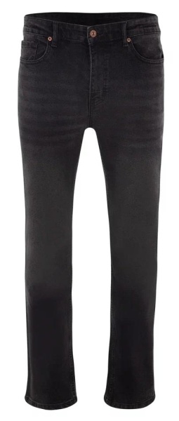 Джинсы прямого кроя мужские / Черный / 48