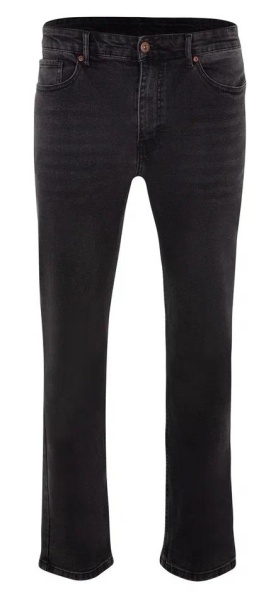 Джинсы прямого кроя мужские / Темно-серый / 56