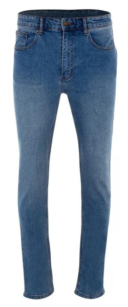 Джинсы скинни мужские / Голубой / 54