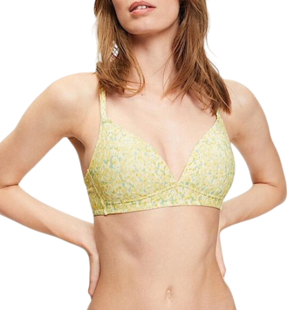 Бюстгальтер купальный с логотипом / Зеленый / 75A Бюстгальтер купальный с логотипом / Зеленый / 75A