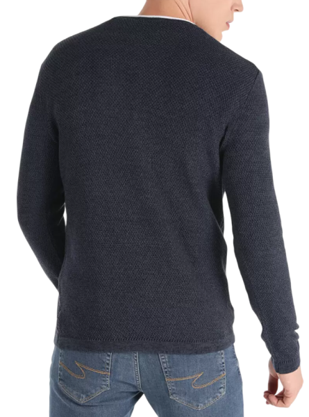 Джемпер однотонный мужской / Тёмно-синий / 48 Джемпер однотонный мужской / Тёмно-синий / 48