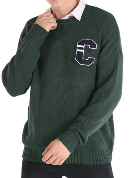 Джемпер свободного кроя мужской / Зеленый / 50 Джемпер свободного кроя мужской / Зеленый / 50