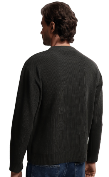 Пуловер прямого кроя мужской / Хаки / 52 Пуловер прямого кроя мужской / Хаки / 52