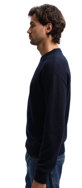 Пуловер прямого кроя мужской / Тёмно-синий / 52 Пуловер прямого кроя мужской / Тёмно-синий / 52
