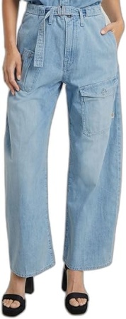 Джинсы карго женские / Голубой / 48 Джинсы карго женские / Голубой / 48