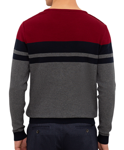 Джемпер хлопковый мужской / Бордовый / 46 Джемпер хлопковый мужской / Бордовый / 46