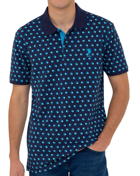 Поло хлопковое мужское / Тёмно-синий / 46 Поло хлопковое мужское / Тёмно-синий / 46