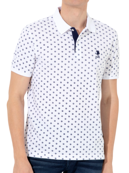 Поло хлопковое мужское / Белый / 46 Поло хлопковое мужское / Белый / 46