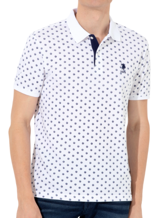 Поло хлопковое мужское / Белый / 46 Поло хлопковое мужское / Белый / 46