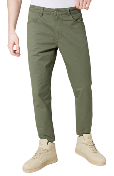Брюки зауженные мужские / Хаки / 48 Брюки зауженные мужские / Хаки / 48