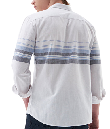 Рубашка прямого кроя мужская / Белый / 54 Рубашка прямого кроя мужская / Белый / 54