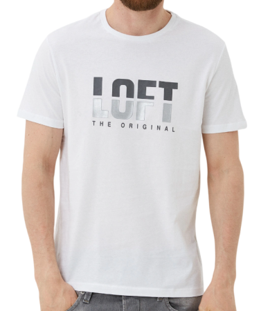 Футболка с логотипом мужская / Белый / 48 Футболка с логотипом мужская / Белый / 48