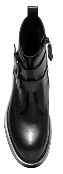 Ботинки кожаные женские / Черный / 35