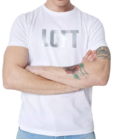 Футболка с логотипом мужская / Белый / 54 Футболка с логотипом мужская / Белый / 54