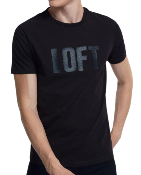 Футболка с логотипом мужская / Черный / 50 Футболка с логотипом мужская / Черный / 50