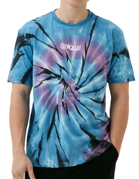 Футболка с принтом мужская / Голубой / 48 Футболка с принтом мужская / Голубой / 48