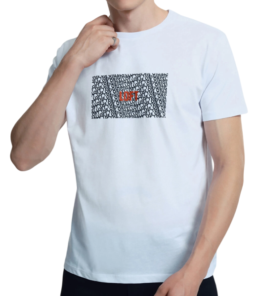 Футболка с принтом мужская / Белый / 52 Футболка с принтом мужская / Белый / 52