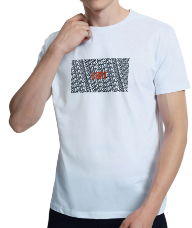 Футболка с принтом мужская / Белый / 52 Футболка с принтом мужская / Белый / 52