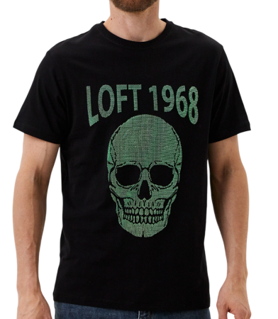 Футболка с принтом мужская / Черный / 48 Футболка с принтом мужская / Черный / 48