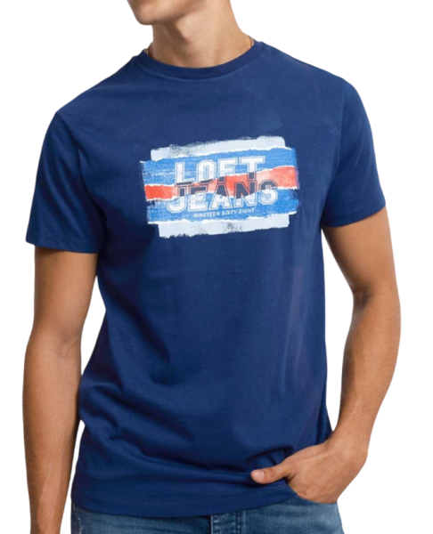 Футболка с принтом мужская / Синий / 52 Футболка с принтом мужская / Синий / 52